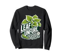 Hosta Slug Garden Leaf Unfurl Sweatshirt