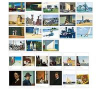 HOSTEESSCHOICE Beautiful Art Postcards set of 30 American Artist Edward Hopper Post card variety pack Famous Painting Scenery,4 x 6 Inches