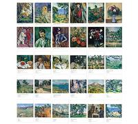 HOSTEESSCHOICE Beautiful Art Postcards set of 30 Paul Cézanne Post card variety pack Famous Painting Scenery,4 x 6 Inches