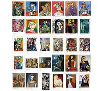 HOSTEESSCHOICE Beautiful Art Postcards set of 30 Post card of Pablo Picasso variety pack Famous Painting Scenery,4 x 6 Inches