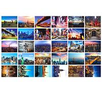 Travel postcards Set of 30 Styles New York Post cards variety pack depicting from Around the World, Assorted Postcards Bulk, 4 x 6 -New York