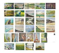 HOSTEESSCHOICE Vintage Art Postcards set of 30 Post card of France Artist Georges Seurat variety pack Famous Painting Scenery,4 x 6 Inches