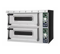 Hostek Commercial Italian Twin Deck Pizza Oven 8 x 8 Pizzas 1 Phase Nevo 2/50 Plus