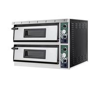 Hostek Estra 44 Commercial Double Deck Electric Pizza Oven 8 x 14 Pizzas 720mm Decks 1 Phase