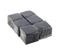 Hostelnovo - Pack of 600 black table napkins, disposable paper - micro quilted paper - 10 x 10 cm (folded) and 20 x 20 cm (unfolded) - ideal for catering, bars and parties