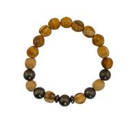 HOSTENATURA Palo Santo and Pyrite Bracelet | Protection, Prosperity, Abundance and Energy Force | Artisan Esoteric Bracelet
