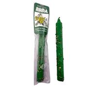 HOSTENATURA Ritualized Candle Ruda Cleansing of Negativities - Esoteric Prepared Candle with Prayer 22 cm