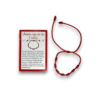 HOSTENATURA Seven Knots Red Rope Bracelet - Protection from the Evil Eye and Negative Energies, Normal, Wool, No Gemstone