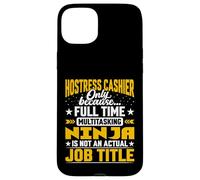 Hostess Cashier Job Title - Funny Hostess Accountant Case for iPhone 15 Plus