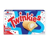 Hostess Twinkies Cakes with Creamy Filling, Cake Snacks, Contains 6 cakes (Individually Wrapped)
