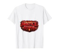 Hostile Uterus Pro Choice Feminist Women's Rights Angry Fun Value Graphic T-Shirt, Men, White, L
