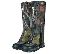 Hosuho Hiking Gaiters, 1 Pair of Wear-resistant Waterproof Oxford Cloth Leg Gaiters, Camouflage & Army Green Windproof Anti-mosquito Leg Guards for Camping Cycling Trekking
