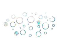 Hosuho Rainbow Effect Prism Window Clings Stickers Star Diamond Removable Windows Decorative Sticker Home Privacy Film Glass Car Mirror Wall Stickers Decor Glue-free