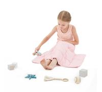 HOSUKKO Weighted Blanket - 2 lbs Pink Heavy Lap Indoor - Small Size Breathable Blanket(20 * 30 inches, 2 lbs)