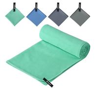 Hosuni Large Microfibre Beach Towel, Soft Lightweight Gym Towel Super Absorbent & Ultra Compact Travel Towel for Beach Sports Swimming Gym Yoga Camping Hiking