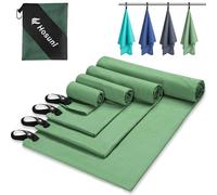 Hosuni Microfibre Towel, (60x30cm small towel+70x140cm Gym Towel), Compact Quick Dry Travel Towel, Gym Towel Men Suitable for Fitness, Beach, Gym, Camping, Swim (S+L)