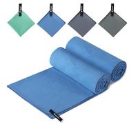 Hosuni Microfibre towel (Royal blue, S(60x30) - Pack of 2)