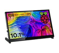Hosyond 10.1" IPS LCD Capacitive Touch Screen HDMI Display Portable Monitor 1024X600 Built-in Dual Speakers for Raspberry Pi 4 3 2 Zero B+ Model B Xbox PS4 Windows 7/8/10