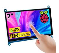 Hosyond 7 Inch IPS LCD Touch Screen Display Panel 1024×600 Capacitive Screen HDMI Monitor for Raspberry Pi5/Pi4/Pi3/ZERO W, BB Black, Windows 10 8 7