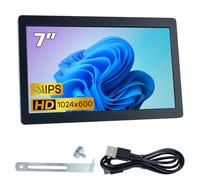 Hosyond 7 Inches USB C Mini Monitor IPS 1024x600 Portable Monitor Type C Secondary Screen Display for PC Laptop Windows7/8/10/11
