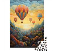 Hot Air Balloon 1000 Pc Thickened Paper Balloons over Canyon Puzzle Grown-Ups Relaxation Hobby Easy Store Engaging Brain Teaser 70x50cm/1000pcs