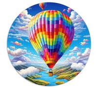 Hot Air Balloon 1000 Piece Jigsaw Puzzles Round Puzzles For Adults And Kids Gifts Creative Challenging & Educational Art 1000pcs (67.5x67.5cm)