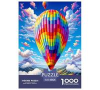 Hot Air Balloon 1000 Pieces Portable Jigsaw Puzzle Age 3+ Quirky, Abstract Design, Home Decoration, Educational, Challenging 38x26cm/1000pcs
