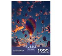 Hot Air Balloon 1000 Pieces Portable Jigsaw Puzzle Age 3+ Quirky, Abstract Design, Home Decoration, Educational, Challenging 70x50cm/1000pcs