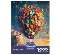Hot Air Balloon 1000 Pieces Premium Jigsaw Age 3+ Cool Collage Effect, Fun Details, Educational, Challenging 70x50cm/1000pcs