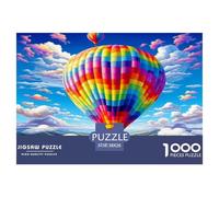 Hot Air Balloon 1000 Pieces Premium Jigsaw Age 3+ Quirky, Abstract Design, Home Decoration, Educational, Challenging Puzzle Games 38x26cm/1000pcs