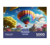 Hot Air Balloon 1000 Pieces Premium Jigsaw Age 3+ Quirky, Abstract Design, Home Decoration, Educational, Challenging Puzzle Games 52x38cm/1000pcs