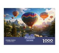 Hot Air Balloon 1000 Pieces Premium Jigsaw Age 3+ Quirky, Abstract Design, Home Decoration, Educational, Challenging Puzzle Games 52x38cm/1000pcs