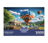 Hot Air Balloon 1000 Pieces Premium Jigsaw for Adults Quirky, Abstract Design, Home Decoration, Educational, Challenging 38x26cm/1000pcs