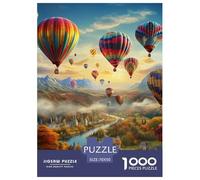 Hot Air Balloon 1000pcs Animation Paper Jigsaw Puzzle Puzzle What Happens Next Beautiful Decoration for Adults And Kids 70x50cm/1000pcs