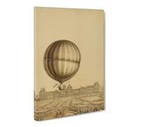 Hot Air Balloon Above Versailles Palace Canvas Print | Gallery Wrapped 30mm Frame Wall Art | 24x16 inches | Ready to Hang | Modern Cityscape Picture | Living Room Bedroom Lounge Office