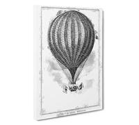 Hot Air Balloon by John Wise Canvas Print | Gallery Wrapped 30mm Frame Wall Art | 30x20 inches | Ready to Hang | Modern Picture | Living Room Bedroom Lounge Office