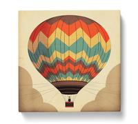 Hot Air Balloon Constructivism No.1 Canvas Print for Living Room Bedroom Home Office Décor, Wall Art Picture Ready to Hang, 20x20 Inch (50x50 cm)