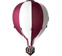 Hot Air Balloon Decor Nursery | Baby Kids Room Hanging Mobile Set (Burgundy, Small)
