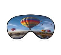 Hot Air Balloon Eye Mask, Side Sleeping Mask Light Blindfold Sleeping Mask Nose Pad and Elastic Band for Children Women and Men