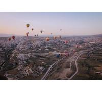 Hot Air Balloon in the Sky - 1000 Piece Paper Puzzle - Challenge Game Home Wall Decor26x38cm