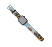Hot Air Balloon in The Sky Watch Band Compatible with Apple Watch Silicone Watch Straps Replacement Straps
