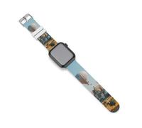 Hot Air Balloon in The Sky Watch Band Compatible with Apple Watch Silicone Watch Straps Replacement Straps