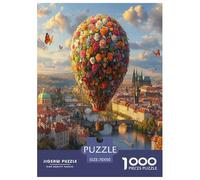 Hot Air Balloon Jigsaw Puzzles for Adult The Impossible Challenge 1000 Pieces Difficult Hard Jigsaw Puzzles for Man And Woman with Letters on Back 70x50cm/1000pcs