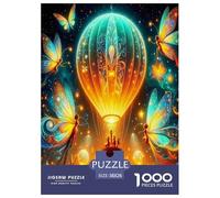 Hot-air Balloon Jigsaw Puzzles for Adults Gifts 1000 Pieces Challenging Games Home Decoration Brainteasing Sky Journey Jigsaw Puzzle for Adults 38x26cm/1000pcs