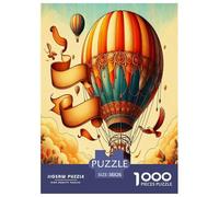 Hot-air Balloon Jigsaw Puzzles for Adults Gifts 1000 Pieces Fun Challenging Home Decors Brainteasing Sky Journey Jigsaw Puzzle for Women Men Adult 38x26cm/1000pcs