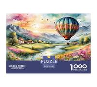 Hot Air Balloon Jigsaw Puzzles for Adults Interesting Puzzles 1000 Pieces Brain Challenge for Adults Gifts 70x50cm/1000pcs