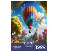 Hot Air Balloon Jigsaw Puzzles Puzzle for Adults Kids. 1000 Pieces Impossible Challenge Toy Educational Game Home Decoration for Adults& Kids Age 14 Years Up 70x50cm/1000pcs