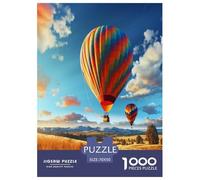 Hot Air Balloon Jigsaw Puzzles Puzzle for Adults Kids. 1000 Pieces Whimsical Challenge Toy Educational Games Home Decoration for Educational Games Gifts 70x50cm/1000pcs