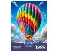 Hot Air Balloon Jigsaw Puzzles Puzzle for Adults Kids. 1000 Pieces Whimsical Challenge Toy Educational Games Home Decoration for Educational Games Gifts 38x26cm/1000pcs
