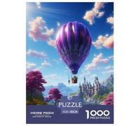 Hot Air Balloon Jigsaw Puzzles Puzzles for Adults Kids. 1000 Piece Great Gifts Challenge Toy Educational Games Home Decoration for Educational Games Gifts 38x26cm/1000pcs